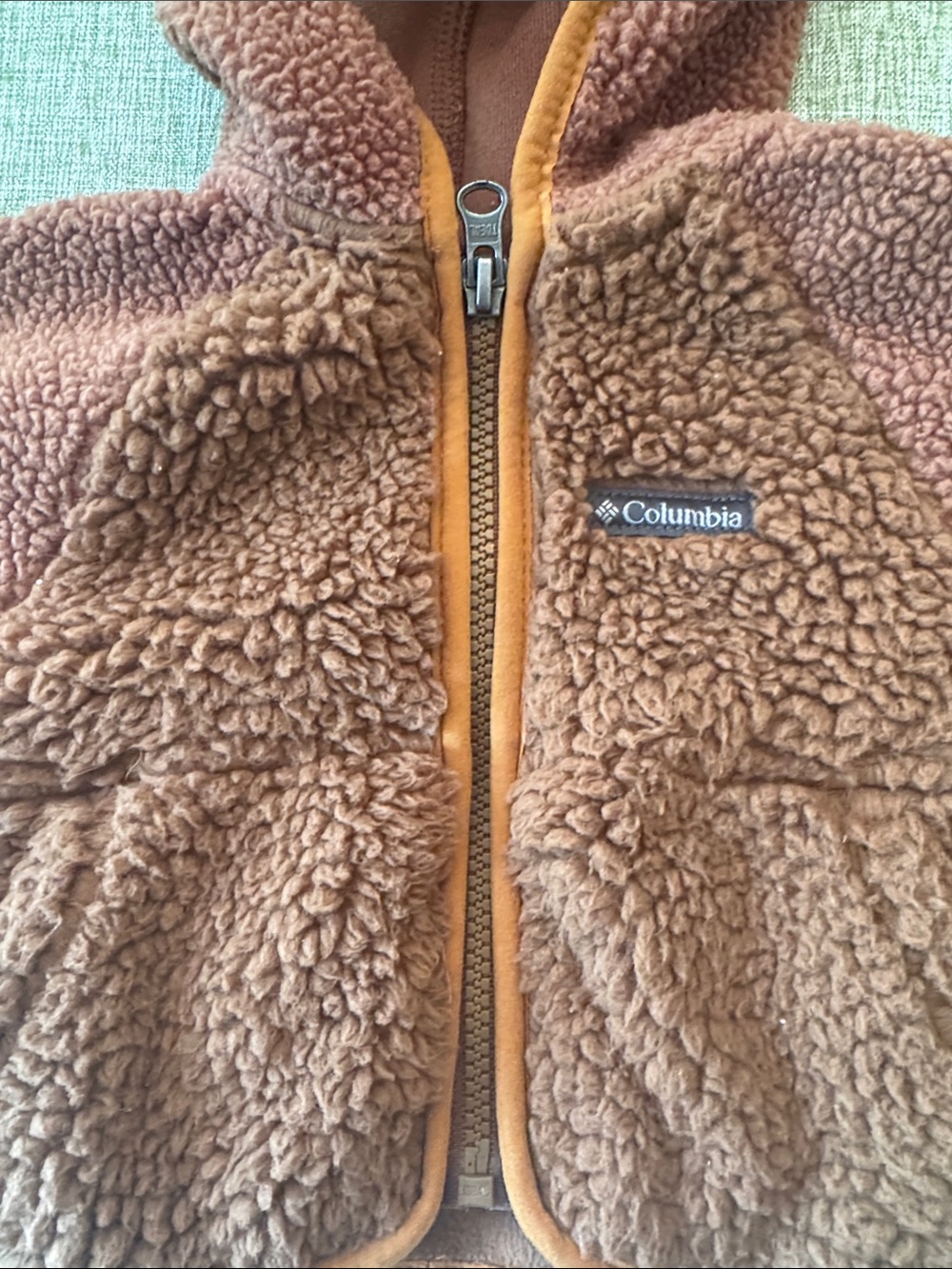 Columbia Brown Teddy Bear Hooded Sherpa Jacket - Picture 4 of 5